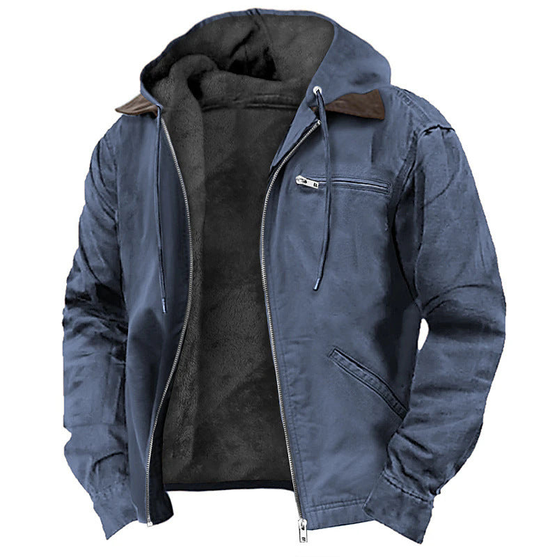 Desmond Harwood | Hooded Canvas Jacket With Fleece Lining