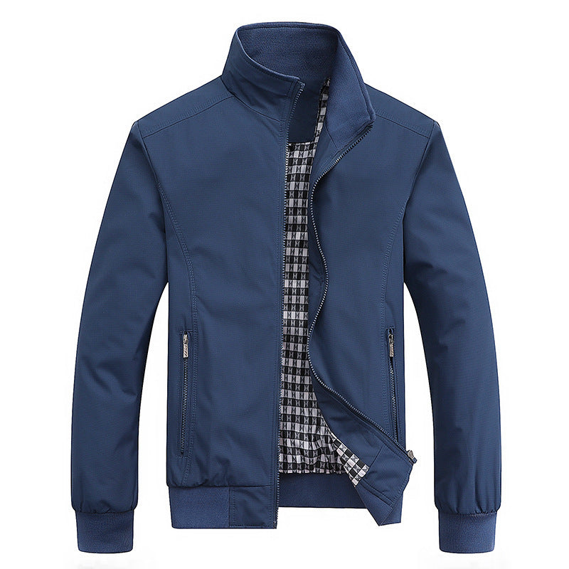 Lachlan Ferris | Olive Green Mens Jacket With Zip Front