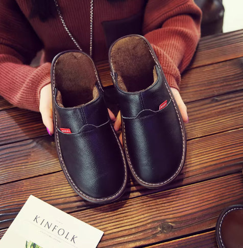 Edward Hughes | Leather Thermal Slippers for Couples