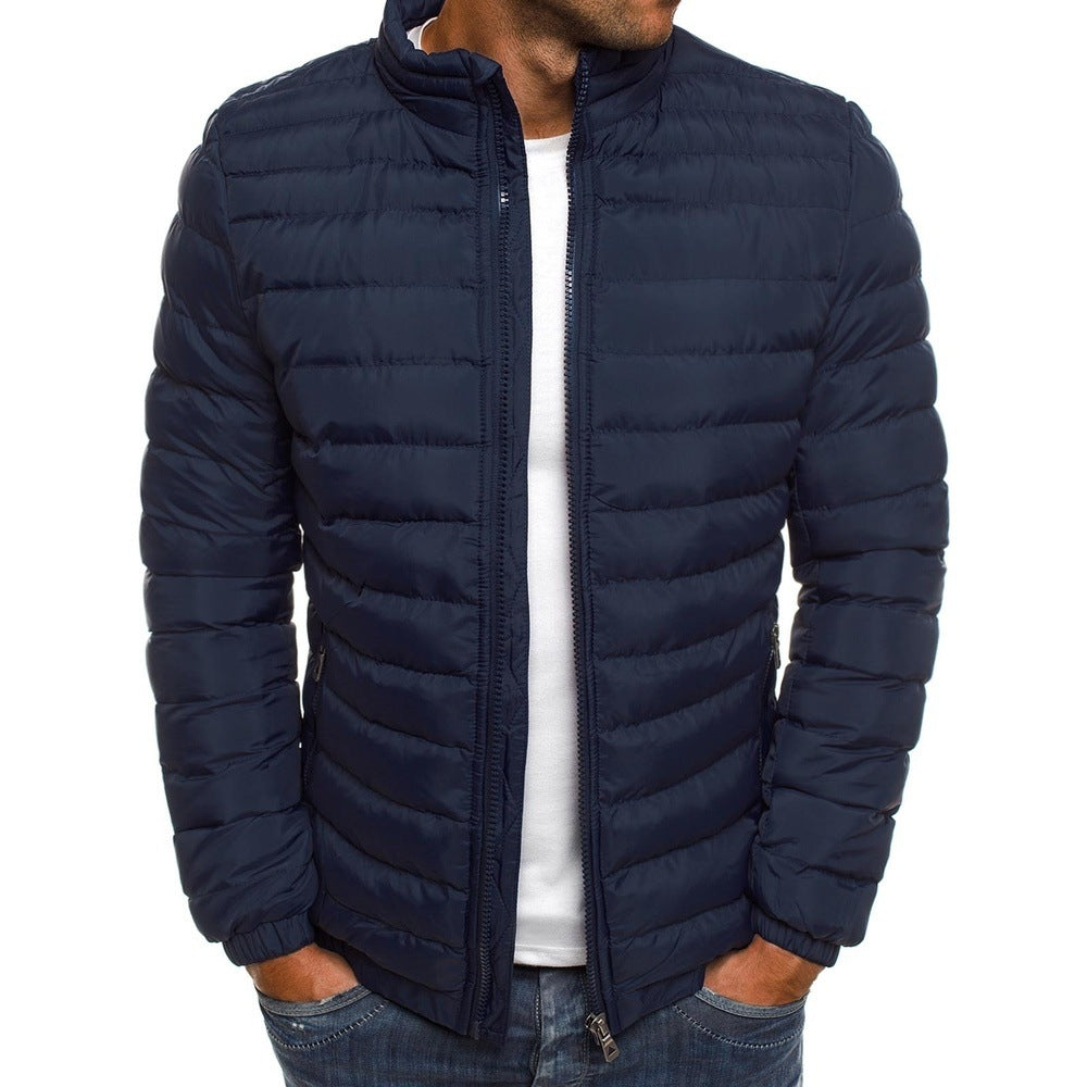 Douglas Merrick | Quilted Mens Jacket With Zip-Up Front