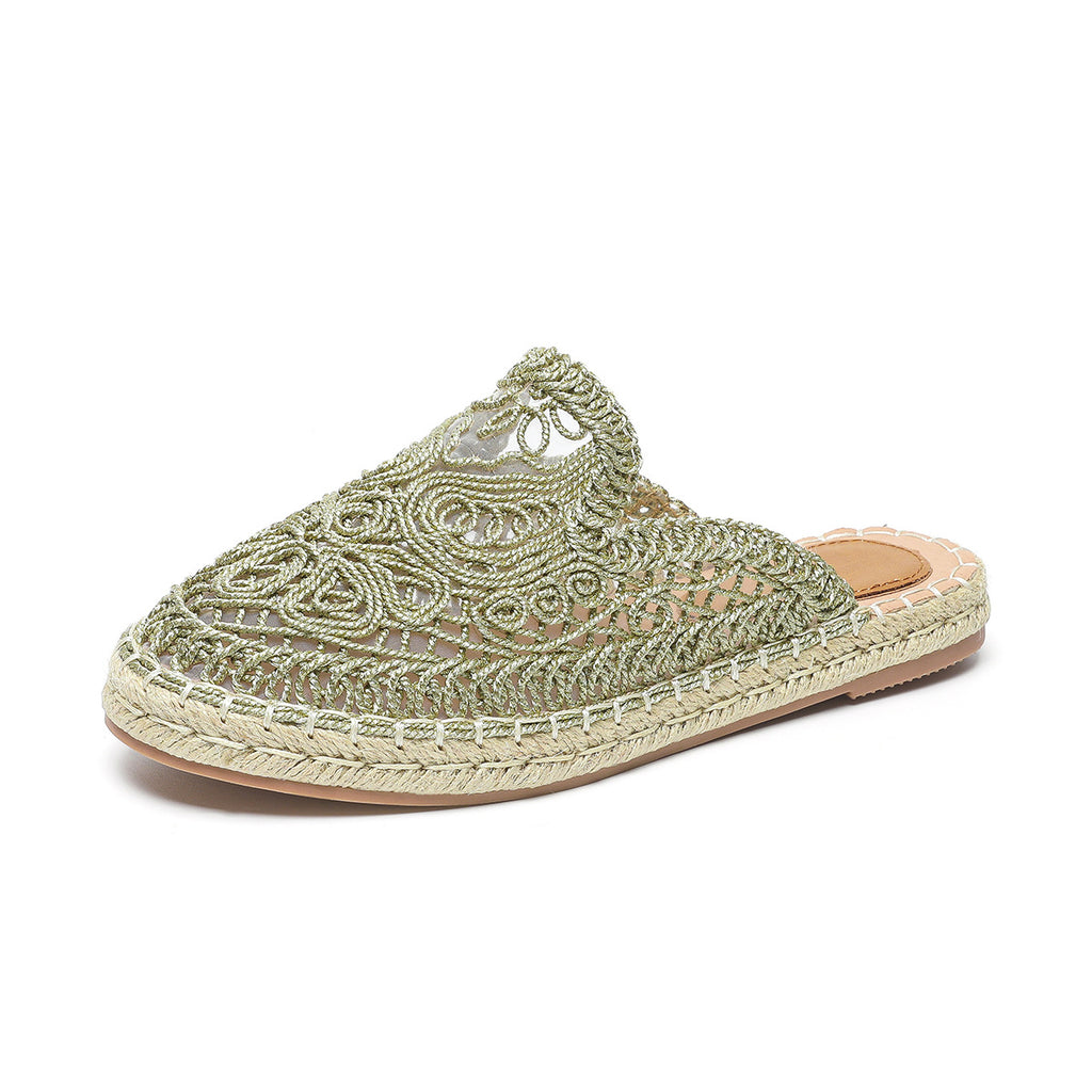 Freya Bexley | Round Toe Hollow-Out Slippers