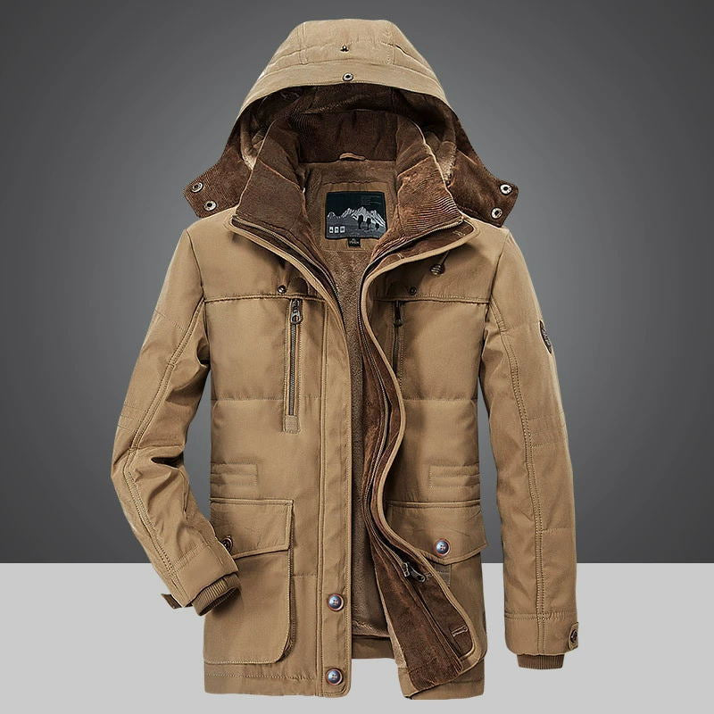 Graham Ashwood | Hooded Fleece-Lined Mens Coat