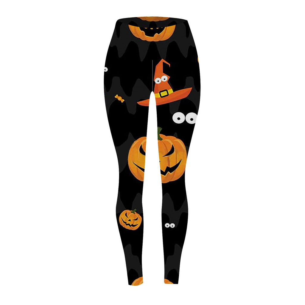 Marnie Ellacott | Pumpkin Print Leggings For Halloween