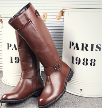 Nigel Hartwell | Black Leather Knee-High Riding Boots
