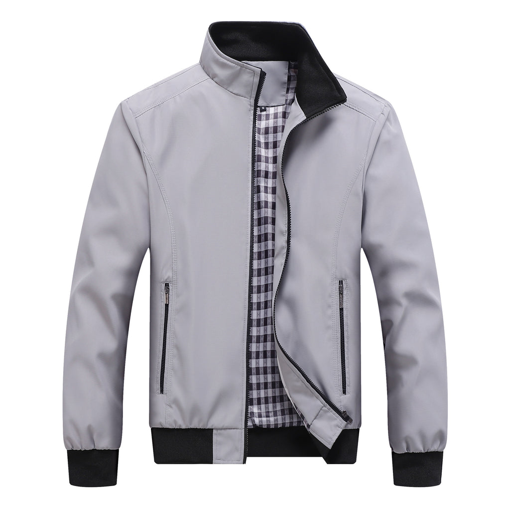 Lachlan Ferris | Olive Green Mens Jacket With Zip Front