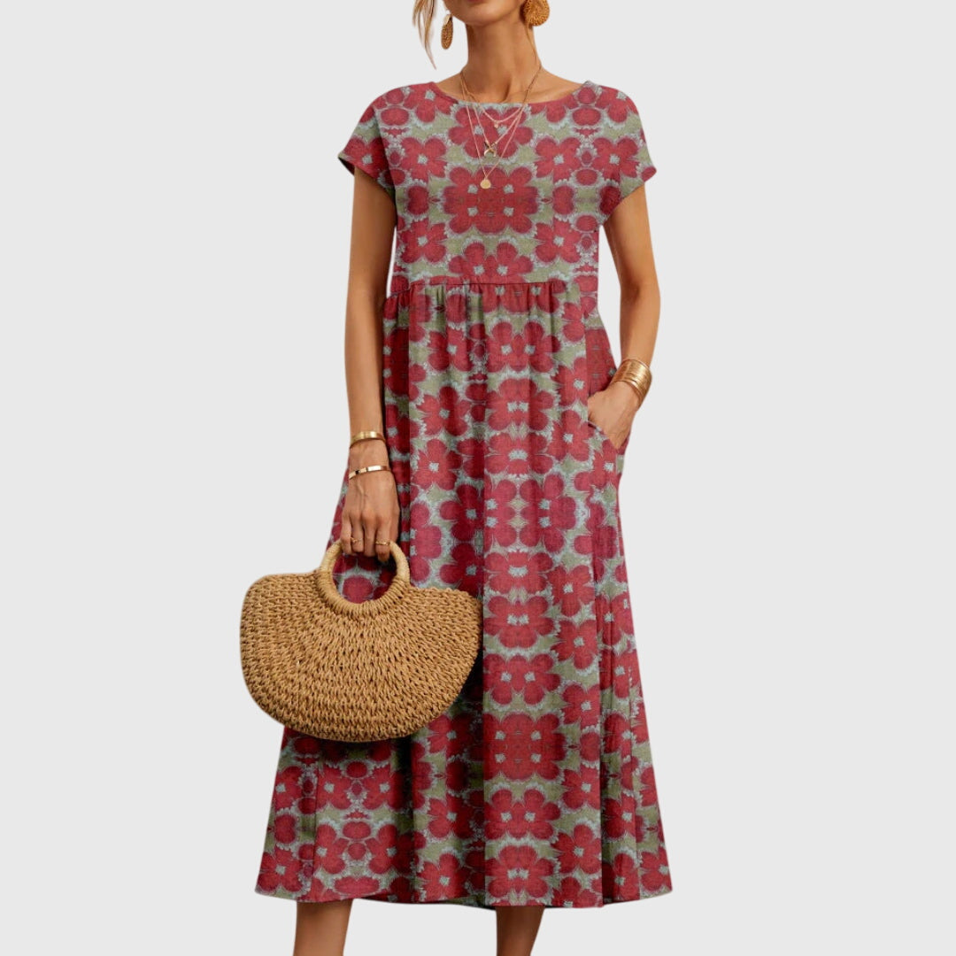 Georgina Pratt | Floral Maxi Dress With Pockets