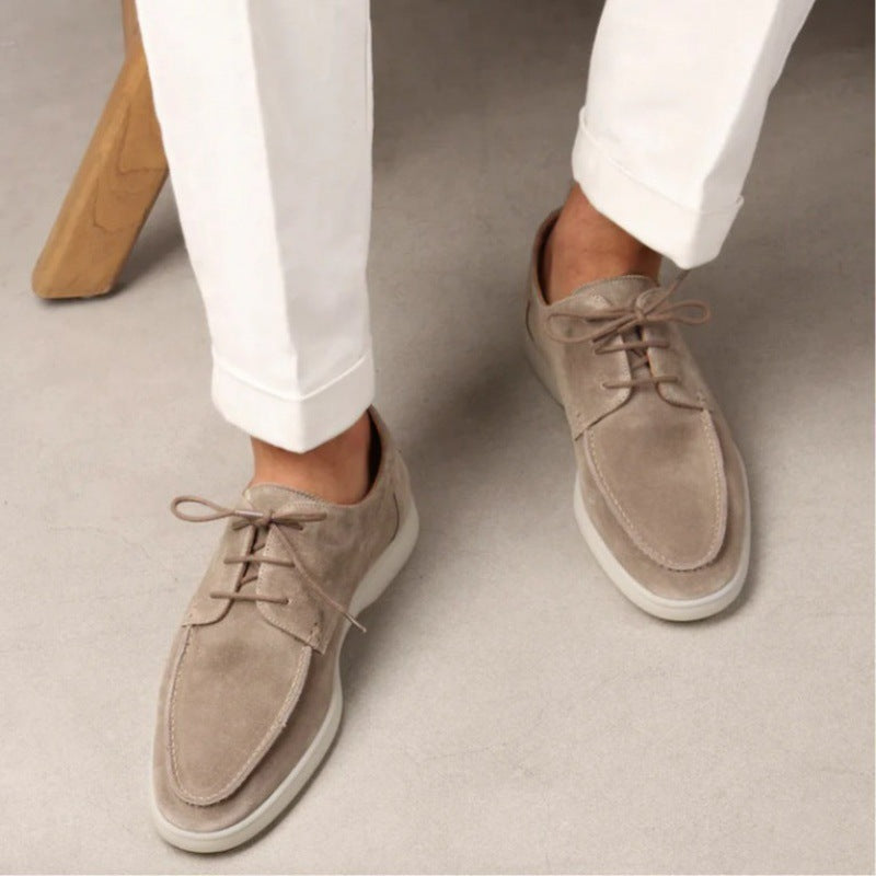 Graham Sutcliffe | Suede Lace-Up Boat Shoes