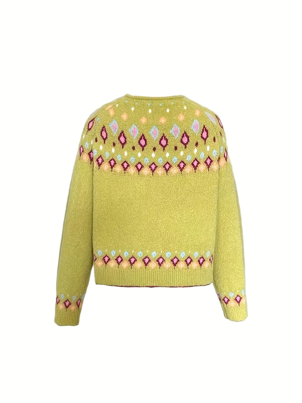 Rhiannon Williams | Nordic Patterned Knit Cardigan