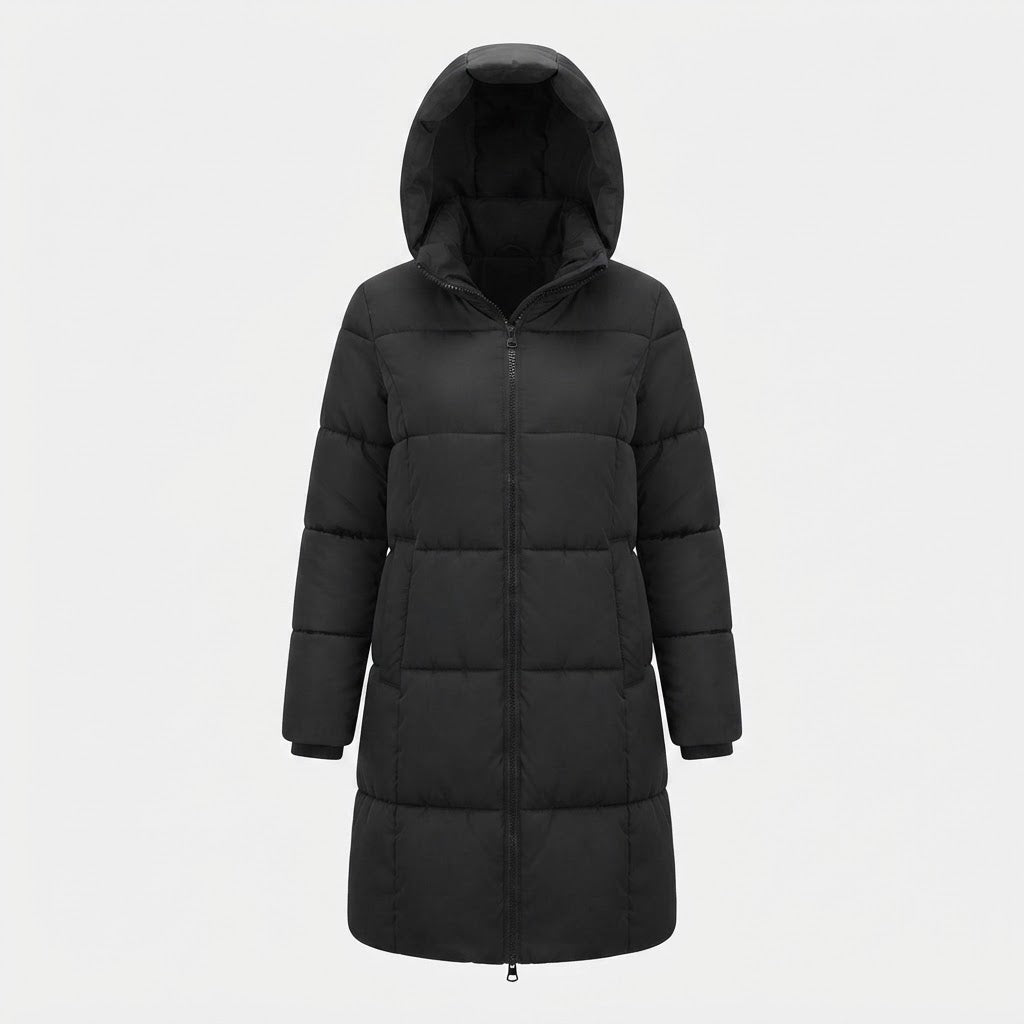 Eleanor Hughes | Hooded Quilted Puffer Coat