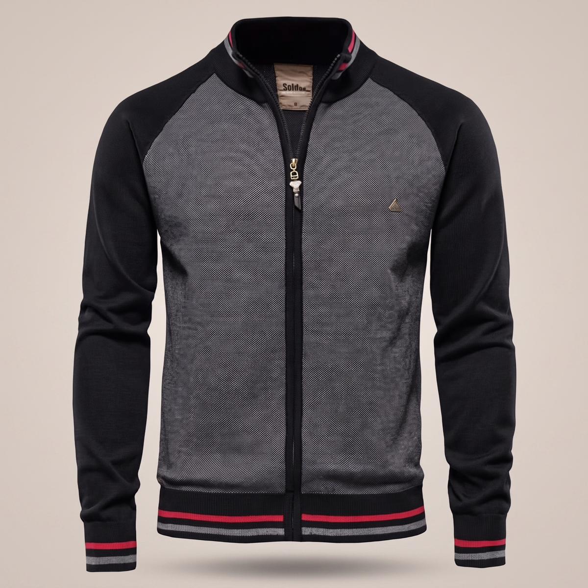 NO CJ | Duncan Turner | Zip-Through Colourblock Sweater