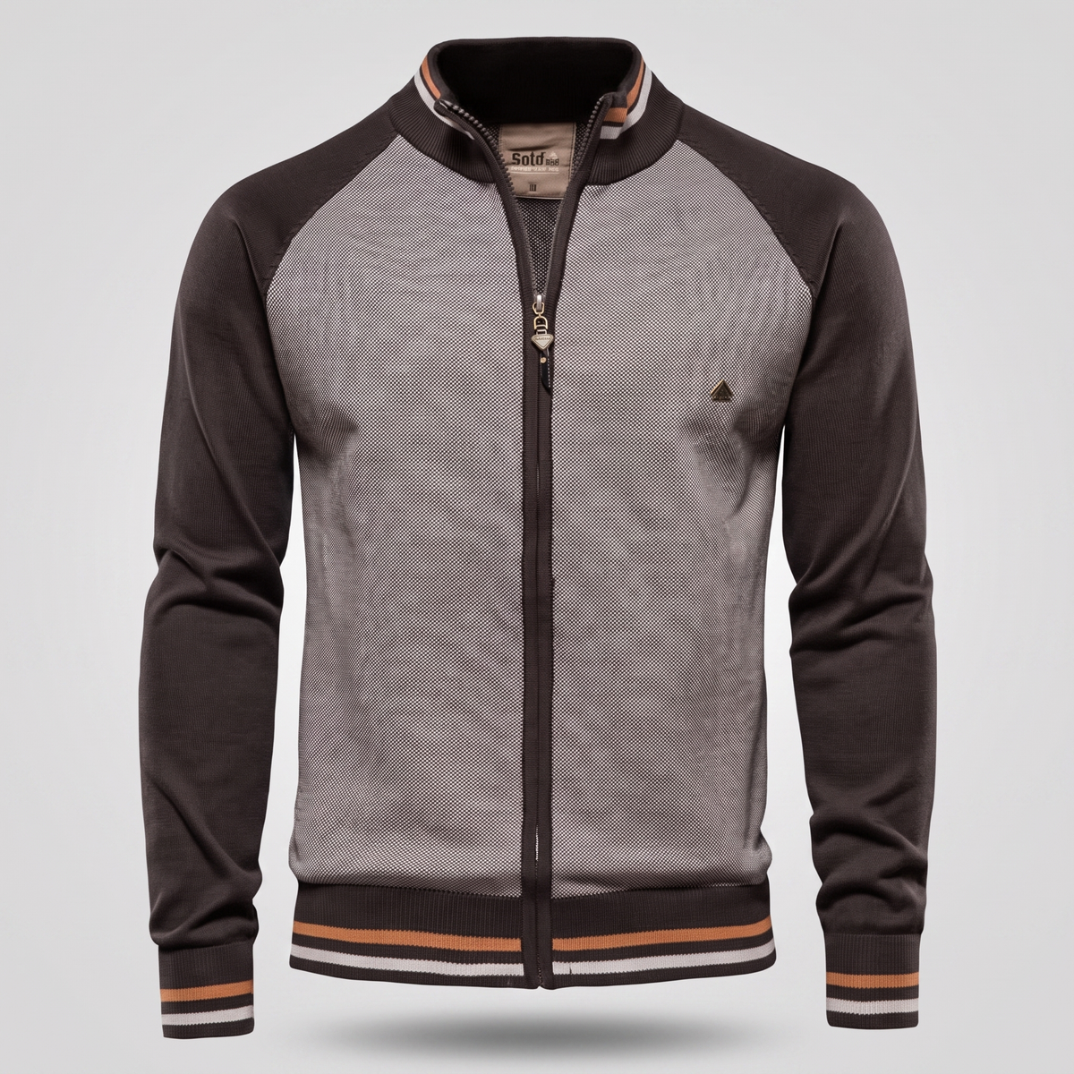 NO CJ | Duncan Turner | Zip-Through Colourblock Sweater