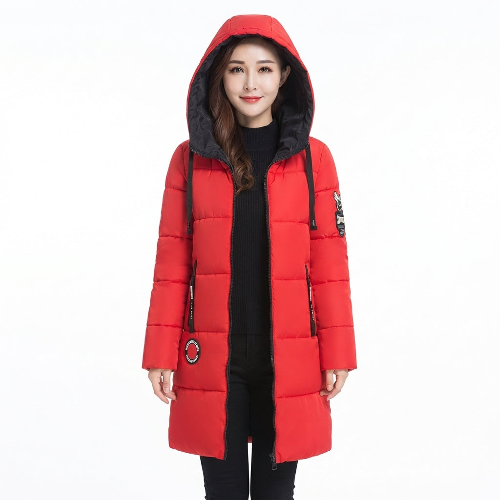 Daphne Whitmore | Sky Blue Hooded Puffer Jacket