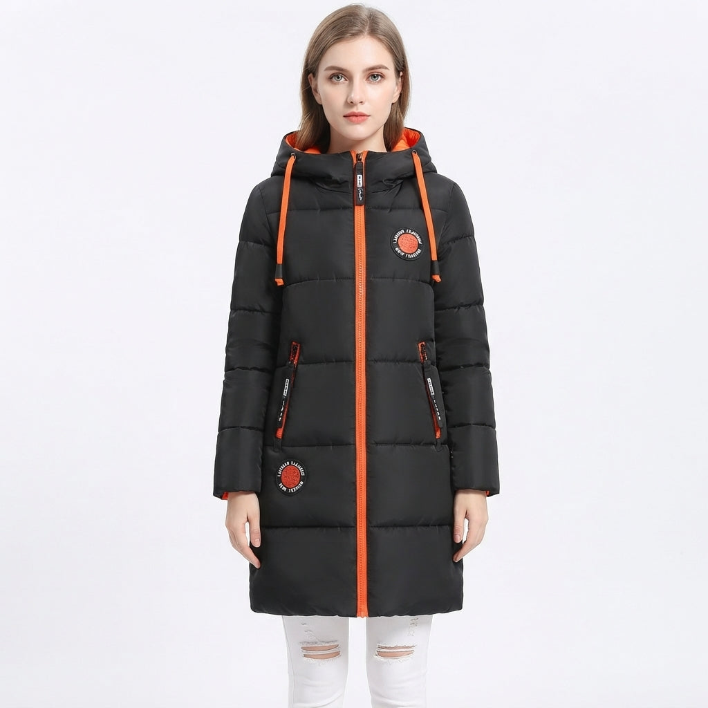 Daphne Whitmore | Sky Blue Hooded Puffer Jacket