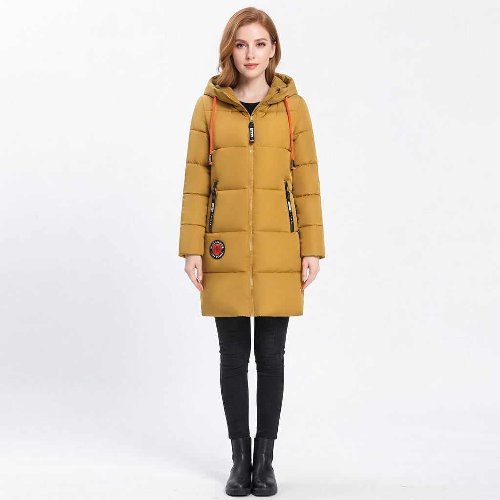 Daphne Whitmore | Sky Blue Hooded Puffer Jacket