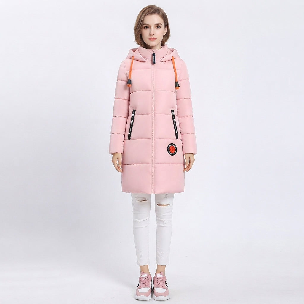 Daphne Whitmore | Sky Blue Hooded Puffer Jacket