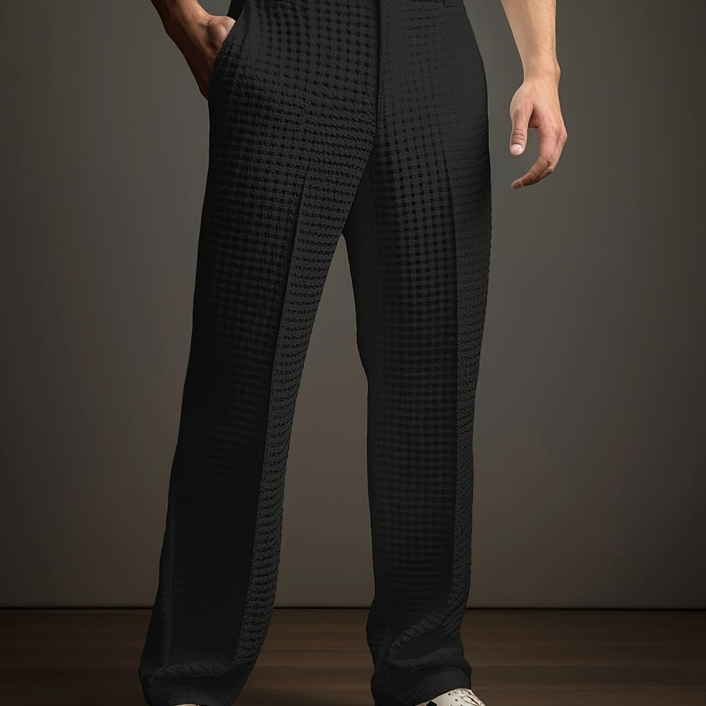 Thomas Wood | Relaxed Textured Trousers For Men