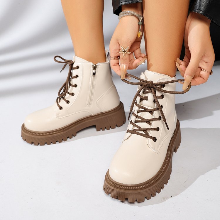 Bridget Fenmore | Fur-Lined Platform Ankle Boots