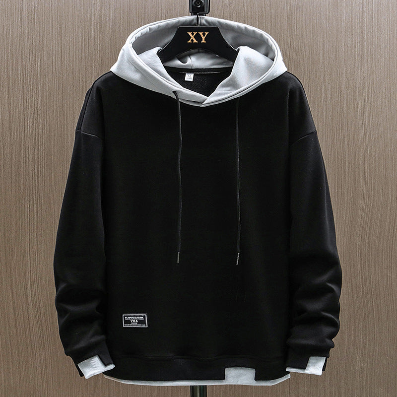 Angus Beaumont | Colour-Block Hooded Sweatshirt for Men