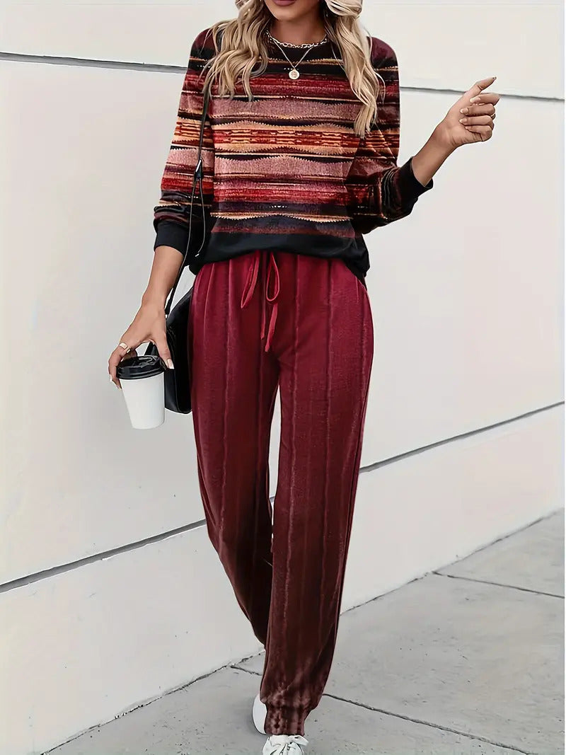 Rosie Clarke | Colour-Block Sequin Sweatshirt & Jogger Set
