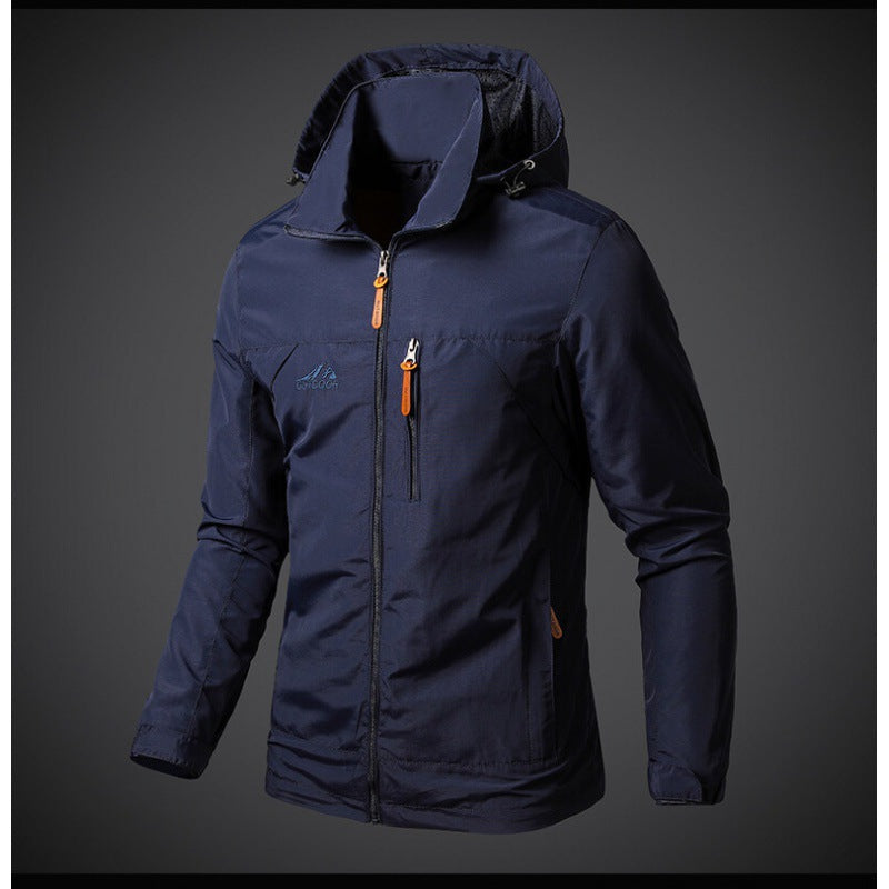 Elliot Marsden | Hooded Mens Jacket in Army Green
