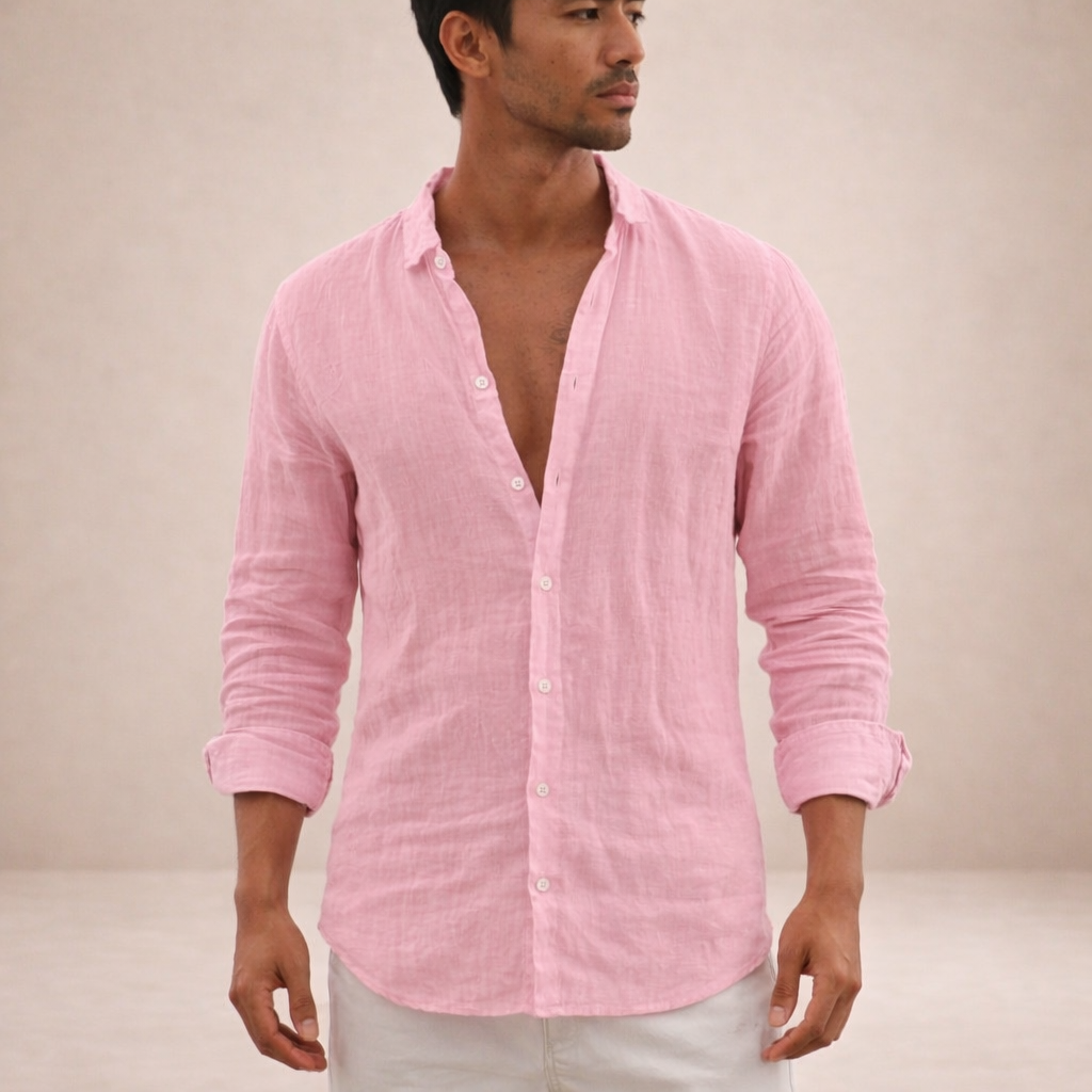 Oliver Beaumont | Luxury Linen Shirt For Men