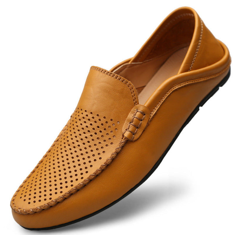 Graham Pemberton | Perforated Leather Driving Loafers