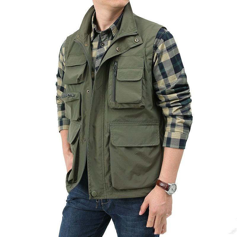 Malcolm Sheridan | Multi-Pocket Utility Vest for Men