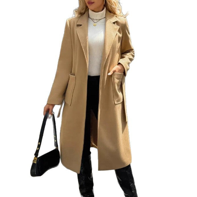 Constance Bennett | Belted Wool Wrap Coat