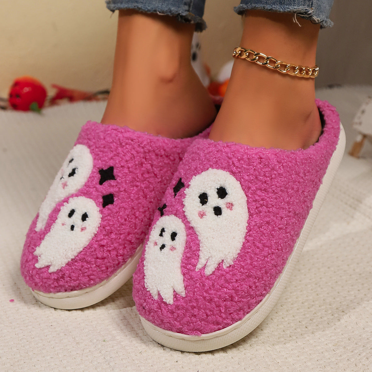 Nadia Fletcher | Ghost Print Slippers for Women