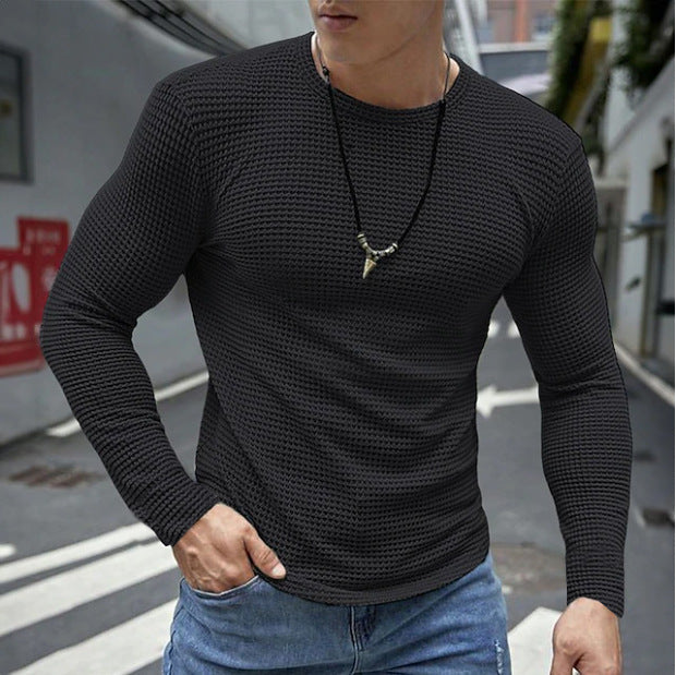 Alistair Grantham | Waffle-Knit Long-Sleeve Top For Men