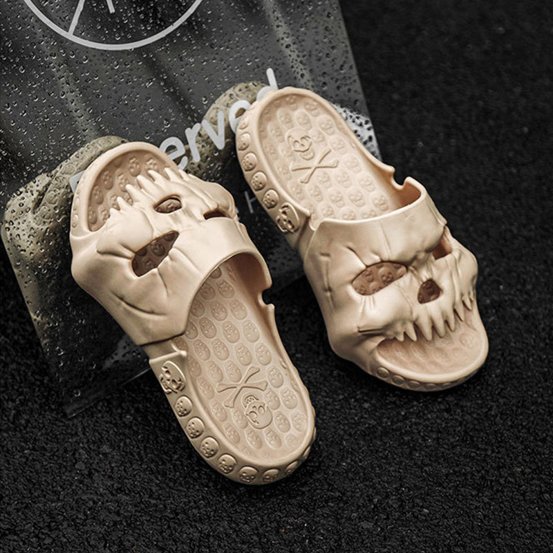 Nigel Trevelyan | Skull-Face Halloween Slippers