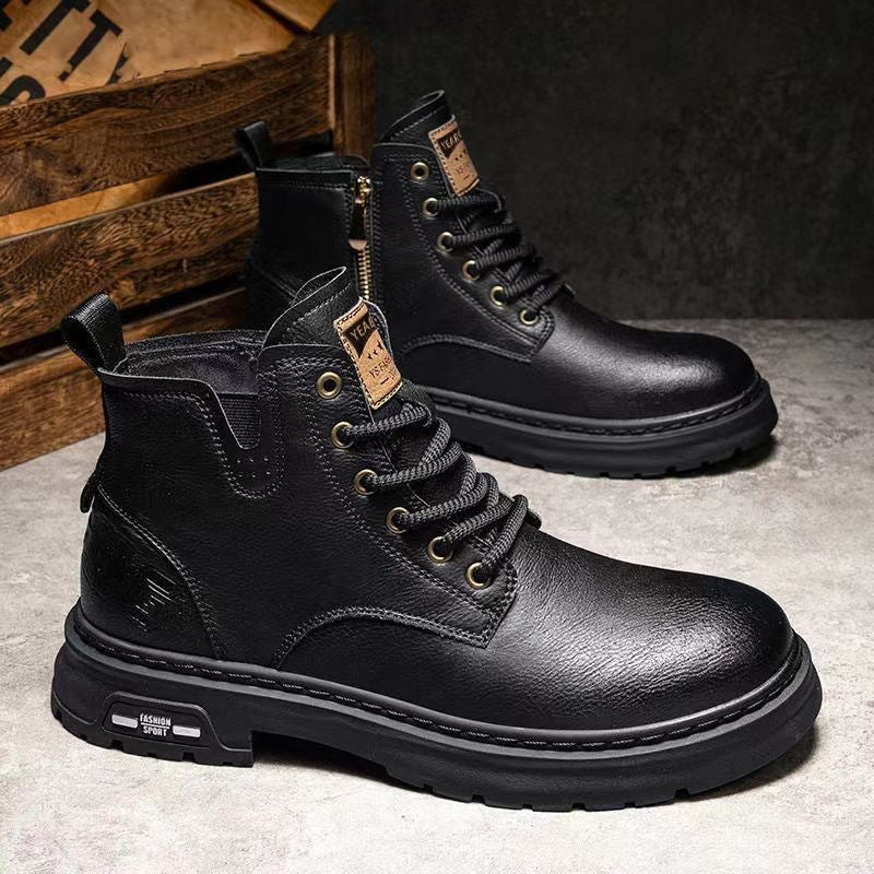 Miles Fairweather | Leather Lace-Up Ankle Boots
