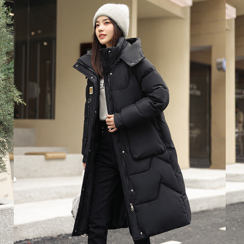 Georgina Wood | Longline Puffer Coat with Detachable Hood