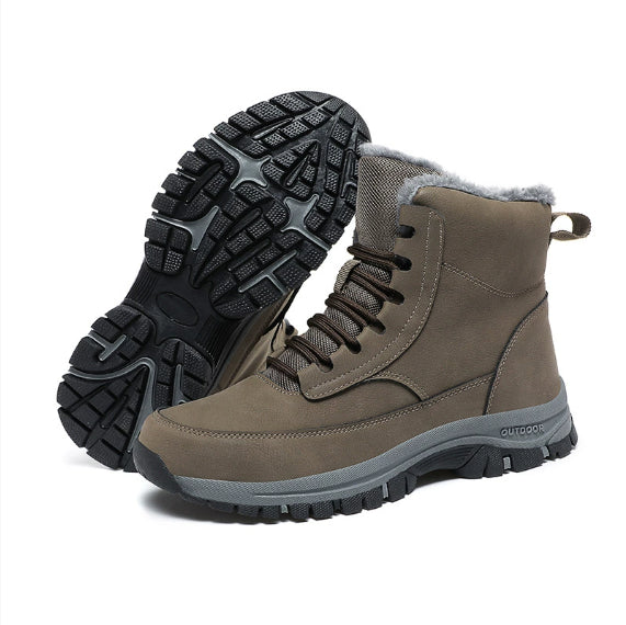 Duncan Pembroke | Fleece-Lined Lace-Up Snow Boots
