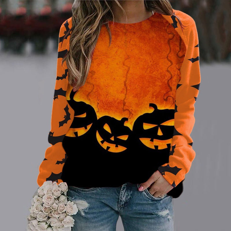 Edith Sowerby | Witch Halloween Sweater With Moonlit Print