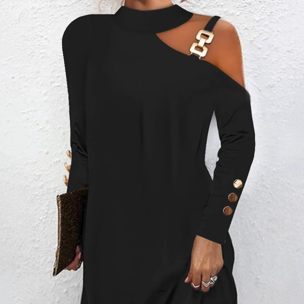 Nadia Fenshaw | Cut-Out One-Shoulder Midi Dress