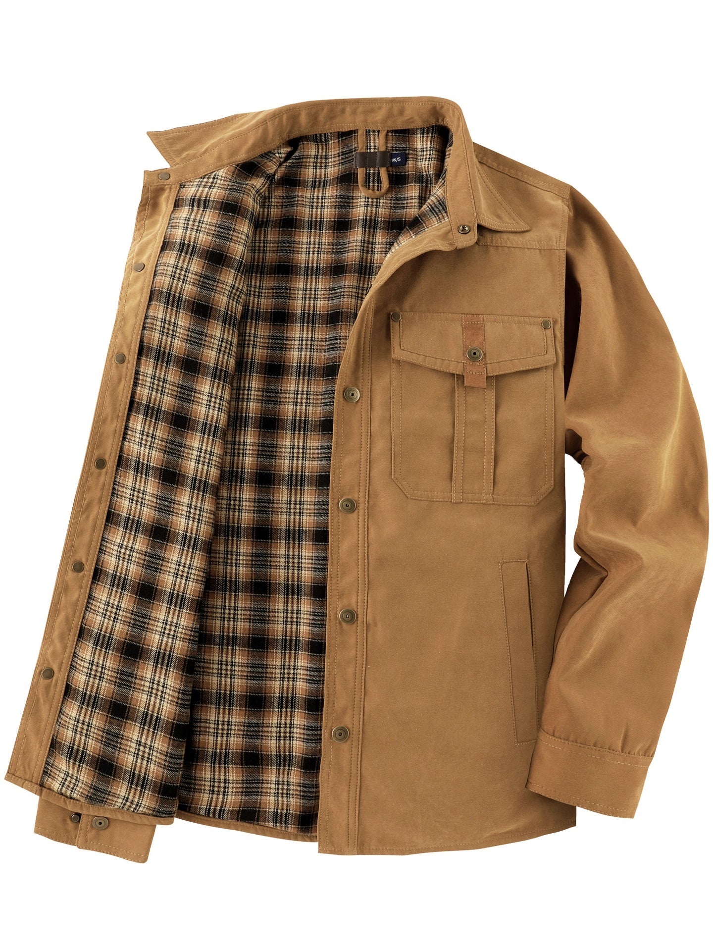 Nathaniel Reed | Plaid-Lined Flannel Shirt Jacket for Men