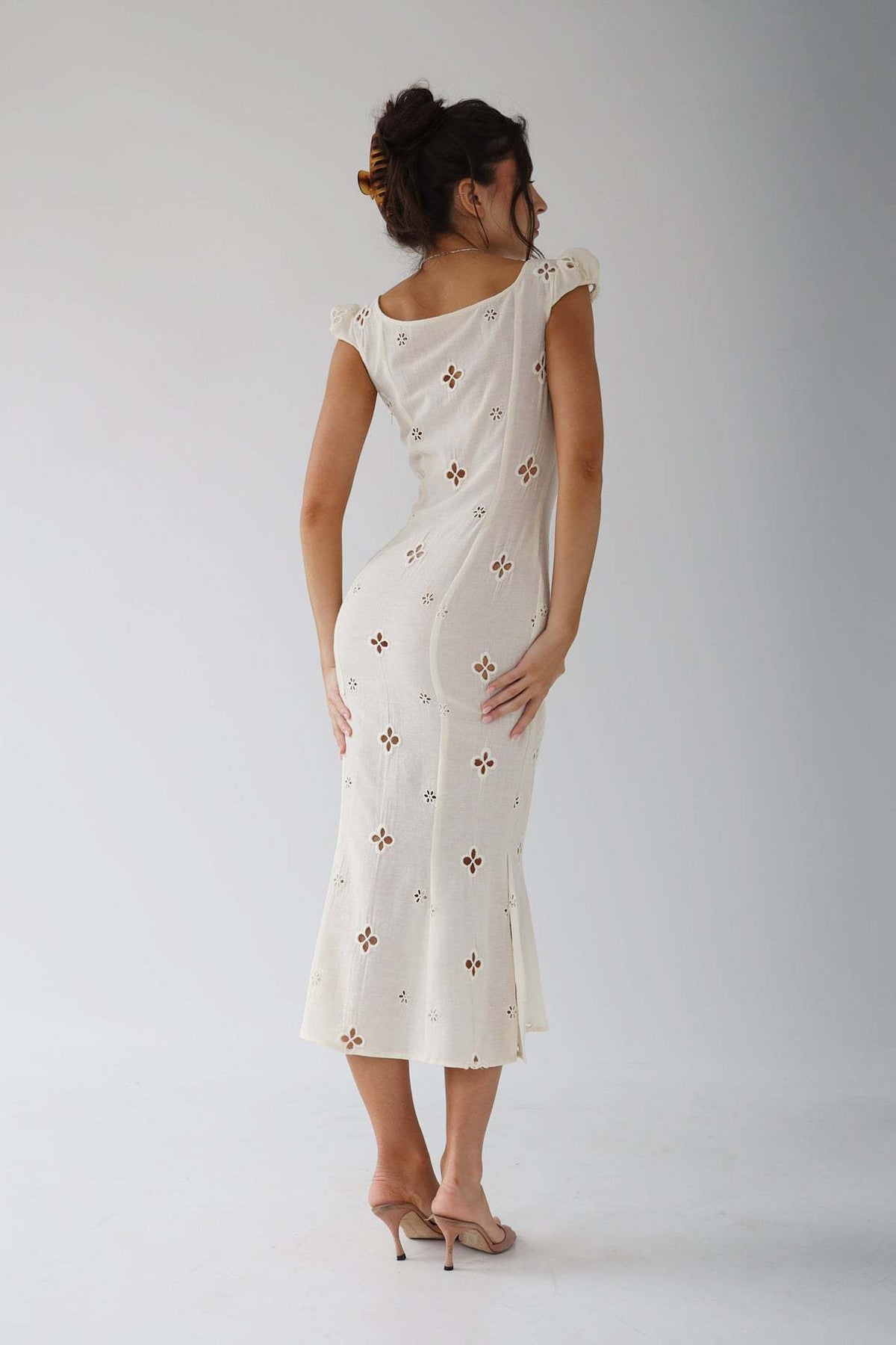 Marianne Huxley | Fitted Mermaid Formal Dress With Floral Cut-Out