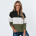 Florence Baker | Colour Block Quarter-Zip Sweatshirt