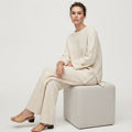 Florence Baker | Ribbed Knit Jumper & Wide-Leg Trousers Set For Women