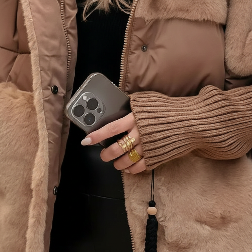 Warm Winter Coat with Hood