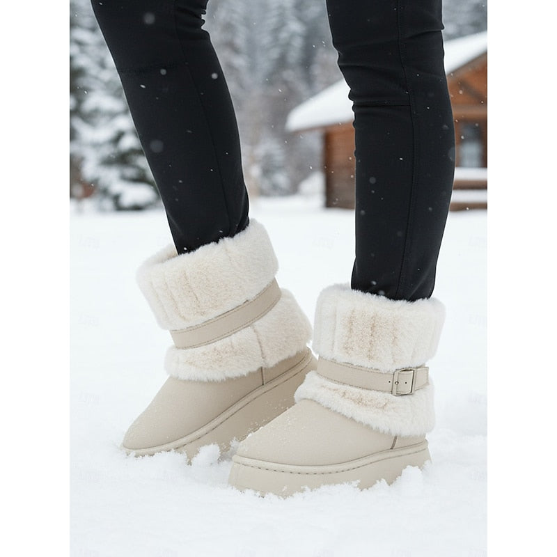 Olivia Wilson | Cozy Fur-Trimmed Snow Boots