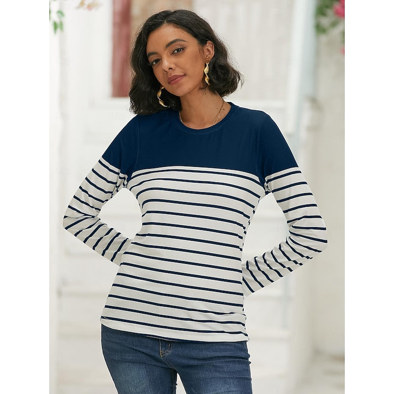 Deirdre Mulcahy | Striped Long Sleeve Top