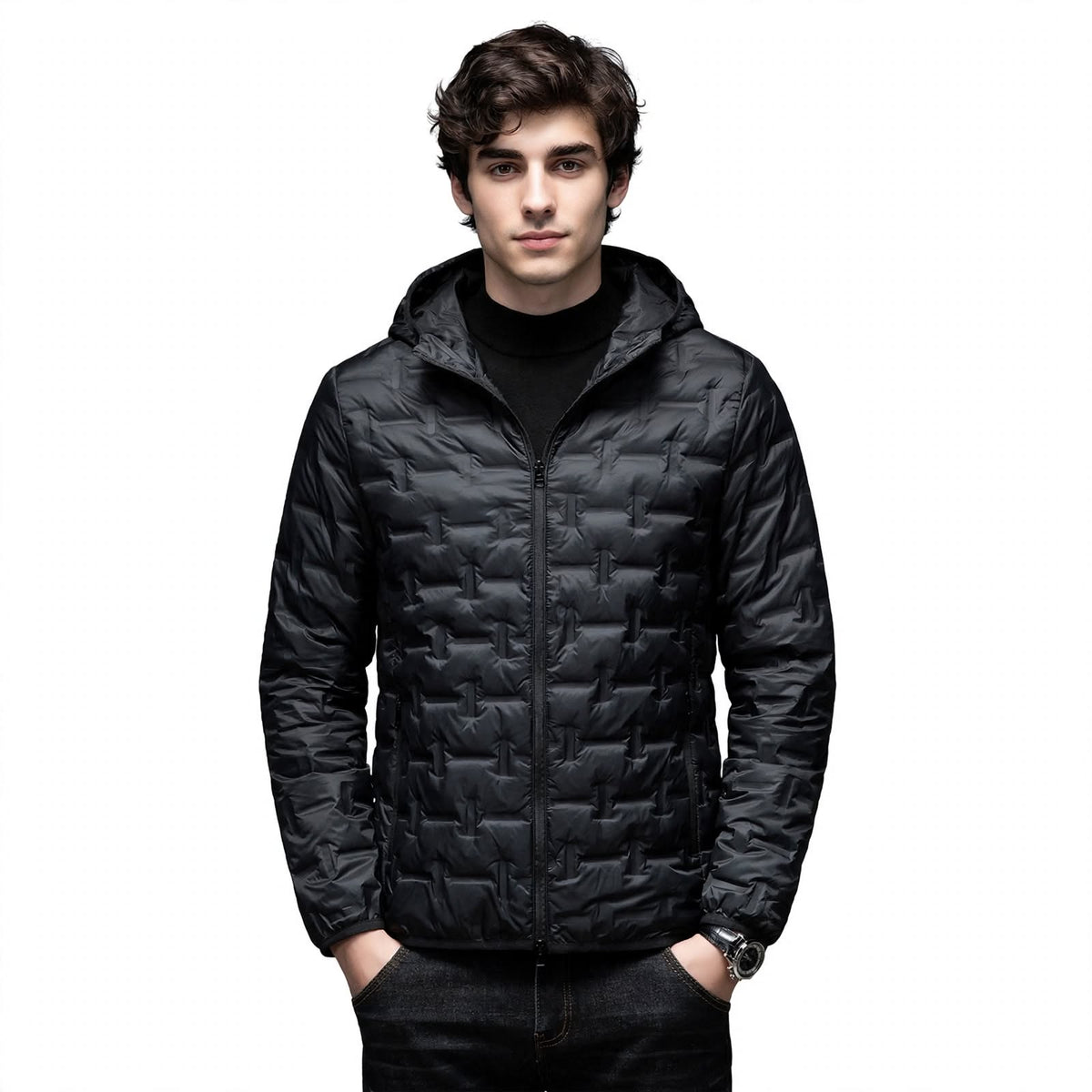 Duncan Pearce | Quilted Navy Mens Jacket