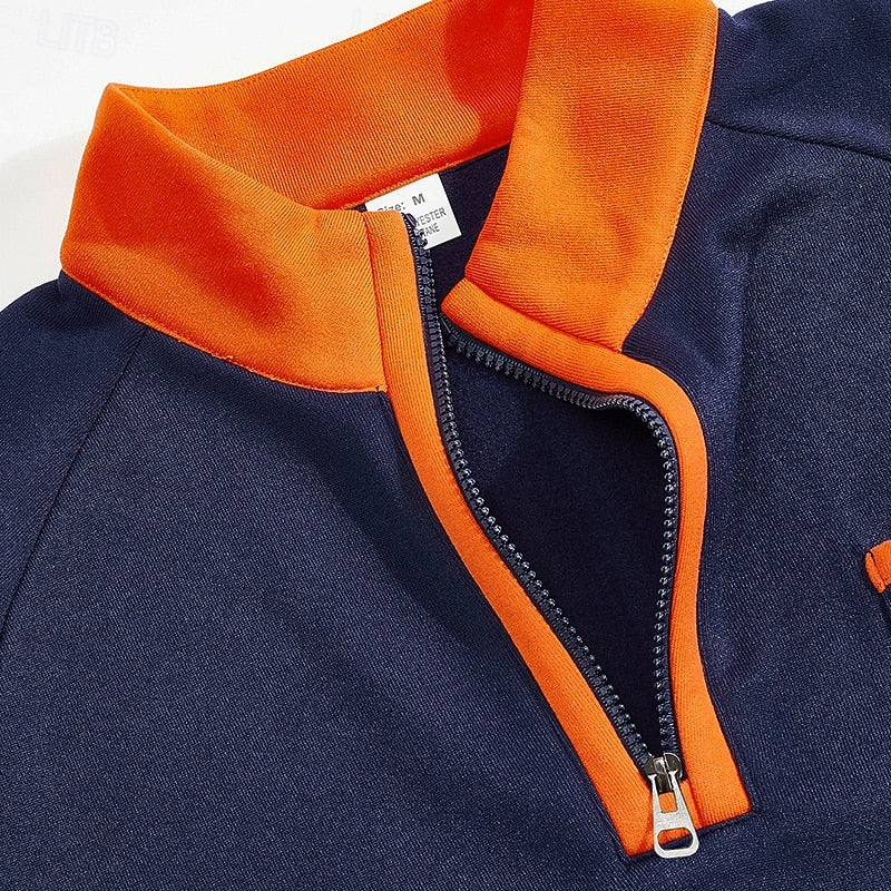 Alfie Sutton | Quarter-Zip Colour Block Pullover