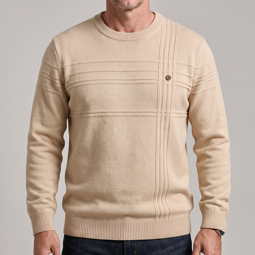 NO CJ | Nigel Barlow | Cotton Crew Neck Sweater For Men