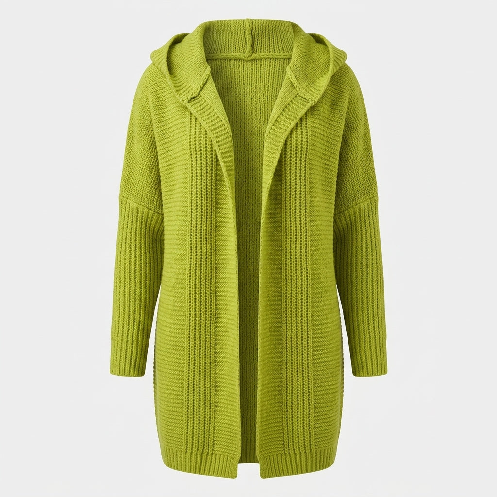Hazel Newton | Oversized Hooded Knit Cardigan