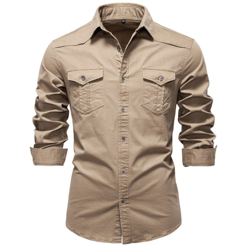 Nathaniel Hill | Utility Cotton Shirt With Chest Pockets