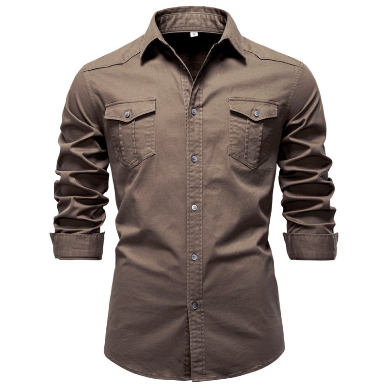Nathaniel Hill | Utility Cotton Shirt With Chest Pockets