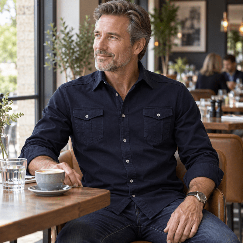 Nathaniel Hill | Utility Cotton Shirt With Chest Pockets